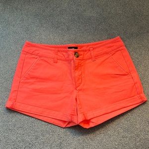 American Eagle Neon Orange Shorts